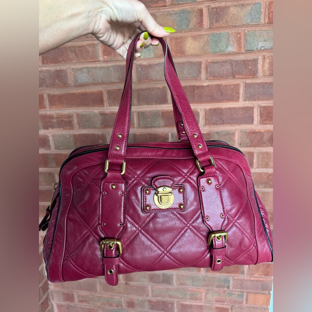 Vintage Y2K Marc Jacobs Quilted Emily Bowler Shoulder Bag